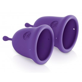 Набор из 2 фиолетовых менструальных чаш Intimate Care Menstrual Cups