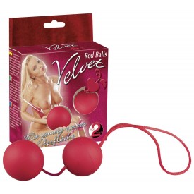 Красные вагинальные шарики Velvet Red Balls